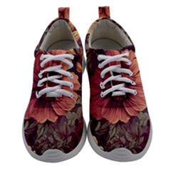 Flowers Pattern Women Athletic Shoes by Simbadda