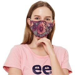 Flowers Pattern Fitted Cloth Face Mask (adult) by Simbadda