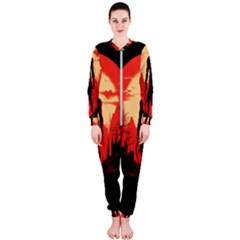 Demon Halloween Onepiece Jumpsuit (ladies) by Simbadda