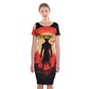 Demon Halloween Classic Short Sleeve Midi Dress View1