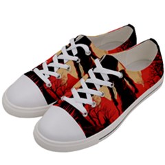 Demon Halloween Men s Low Top Canvas Sneakers by Simbadda