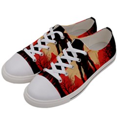 Demon Halloween Women s Low Top Canvas Sneakers by Simbadda