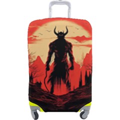 Demon Halloween Luggage Cover (large) by Simbadda