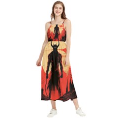 Demon Halloween Boho Sleeveless Summer Dress by Simbadda