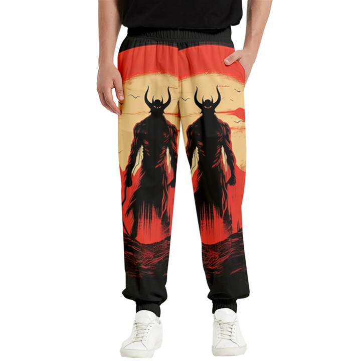 Demon Halloween Men s Elastic Waist Pants