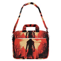 Demon Halloween Macbook Pro 16  Shoulder Laptop Bag by Simbadda