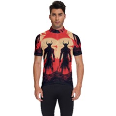 Demon Halloween Men s Short Sleeve Cycling Jersey by Simbadda