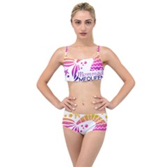 Mom Made Me Queen Layered Top Bikini Set by Merikyns