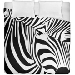 Animal Cute Pattern Art Zebra Duvet Cover Double Side (king Size) by Amaryn4rt