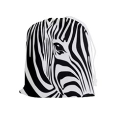 Animal Cute Pattern Art Zebra Drawstring Pouch (xl) by Amaryn4rt