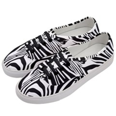 Animal Cute Pattern Art Zebra Women s Classic Low Top Sneakers by Amaryn4rt