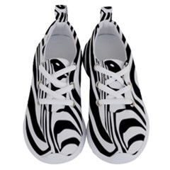 Animal Cute Pattern Art Zebra Running Shoes by Amaryn4rt