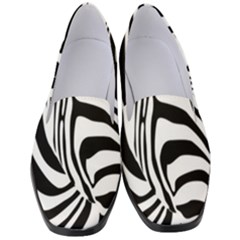 Animal Cute Pattern Art Zebra Women s Classic Loafer Heels by Amaryn4rt