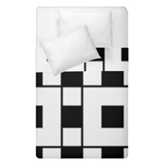 Black And White Pattern Duvet Cover Double Side (single Size) by Amaryn4rt