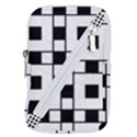 Black And White Pattern Belt Pouch Bag (Large) View1