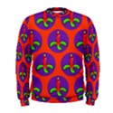 Christmas Candles Seamless Pattern Men s Sweatshirt View1