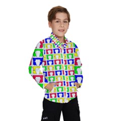 Colorful Curtains Seamless Pattern Kids  Windbreaker