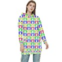 Colorful Curtains Seamless Pattern Women s Long Oversized Pullover Hoodie View1