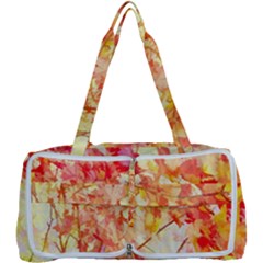 Monotype Art Pattern Leaves Colored Autumn Multi Function Bag by Amaryn4rt