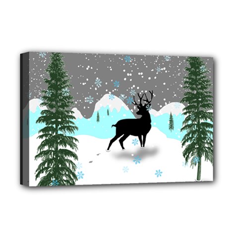 Rocky Mountain High Colorado Deluxe Canvas 18  X 12  (stretched) by Amaryn4rt