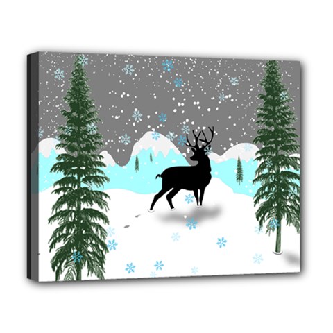 Rocky Mountain High Colorado Deluxe Canvas 20  X 16  (stretched) by Amaryn4rt