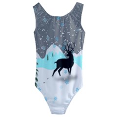 Rocky Mountain High Colorado Kids  Cut-out Back One Piece Swimsuit by Amaryn4rt