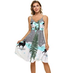 Rocky Mountain High Colorado Sleeveless Tie Front Chiffon Dress