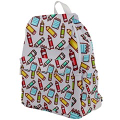 Seamless Pixel Art Pattern Top Flap Backpack by Amaryn4rt