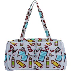 Seamless Pixel Art Pattern Multi Function Bag by Amaryn4rt