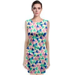 Pop Triangles Sleeveless Velvet Midi Dress by ConteMonfrey