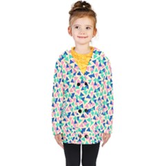 Pop Triangles Kids  Double Breasted Button Coat by ConteMonfrey