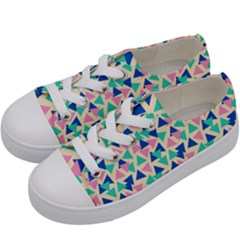 Pop Triangles Kids  Low Top Canvas Sneakers by ConteMonfrey