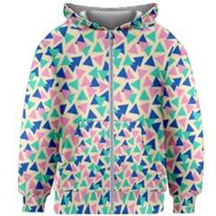 Pop Triangles Kids  Zipper Hoodie Without Drawstring by ConteMonfrey