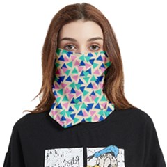 Pop Triangles Face Covering Bandana (two Sides) by ConteMonfrey