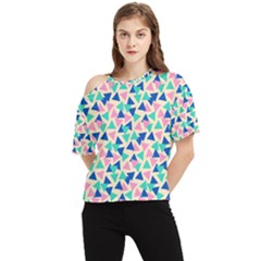 Pop Triangles One Shoulder Cut Out Tee by ConteMonfrey