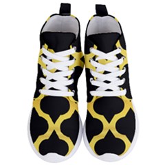 Seamless Gold Pattern Women s Lightweight High Top Sneakers