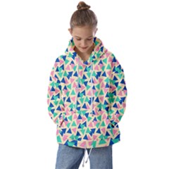 Pop Triangles Kids  Oversized Hoodie