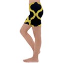 Seamless Gold Pattern Kids  Lightweight Velour Capri Yoga Leggings View2