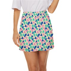 Pop Triangles Mini Front Wrap Skirt by ConteMonfrey