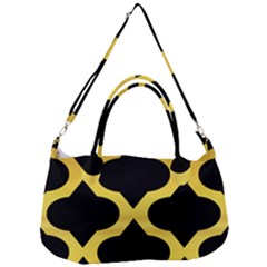 Seamless Gold Pattern Removable Strap Handbag by Amaryn4rt