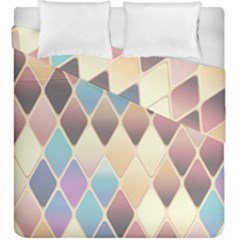 Abstract Colorful Diamond Background Tile Duvet Cover Double Side (king Size) by Amaryn4rt