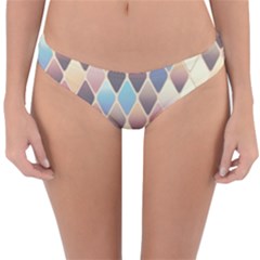 Abstract Colorful Diamond Background Tile Reversible Hipster Bikini Bottoms by Amaryn4rt