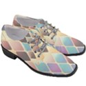 Abstract Colorful Diamond Background Tile Women Heeled Oxford Shoes View3