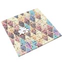 Abstract Colorful Diamond Background Tile Wooden Puzzle Square View3