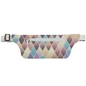 Abstract Colorful Diamond Background Tile Active Waist Bag View1