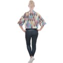 Abstract Colorful Diamond Background Tile Mock Neck Tee View2