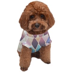 Abstract Colorful Diamond Background Tile Dog T-shirt by Amaryn4rt