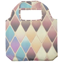 Abstract Colorful Diamond Background Tile Foldable Grocery Recycle Bag by Amaryn4rt