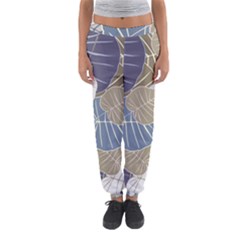 Ackground Leaves Desktop Women s Jogger Sweatpants