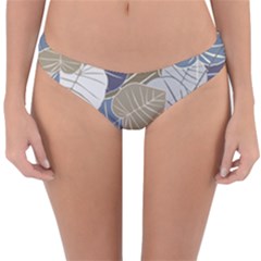 Ackground Leaves Desktop Reversible Hipster Bikini Bottoms by Amaryn4rt